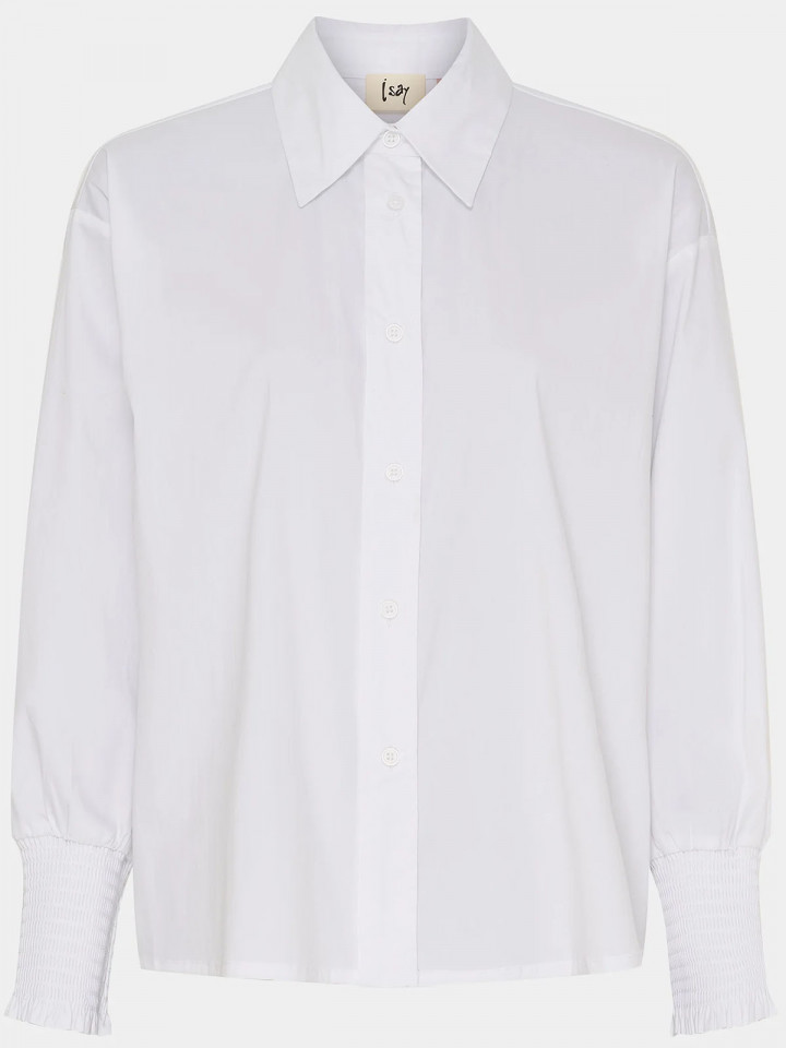 Bomullsskjorta Sigga Wide vit från Isay