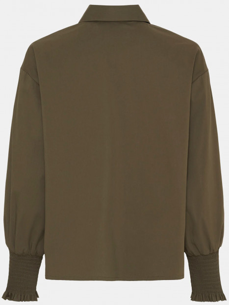 Bomullsskjorta Sigga Wide kakigrön från Isay