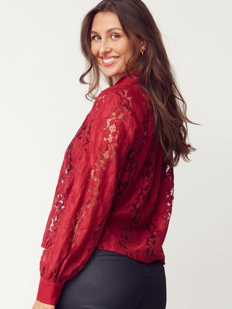 Spetsblus Kimie röd från Isay