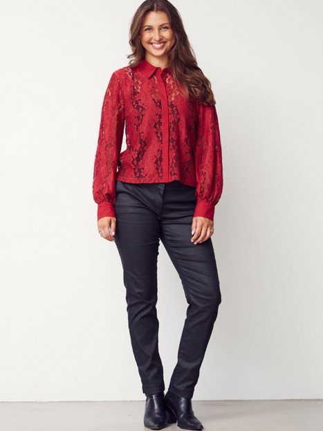 Spetsblus Kimie röd från Isay