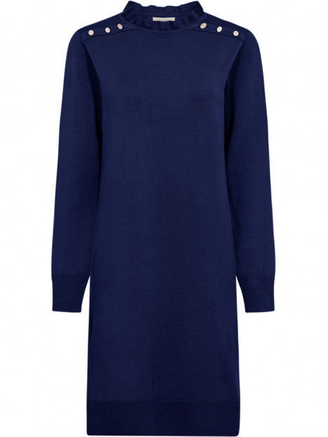 Finstickad klänning Katie blå från FreeQuent