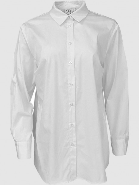Basskjorta längre vit från 2-BIZ