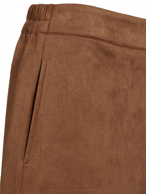 Kjol Noville i mockaimitation cognac från FreeQuent 2