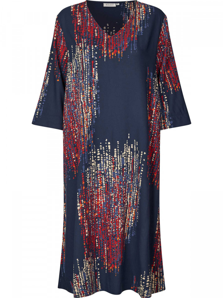 Trikåklänning Nusala marin från Masai