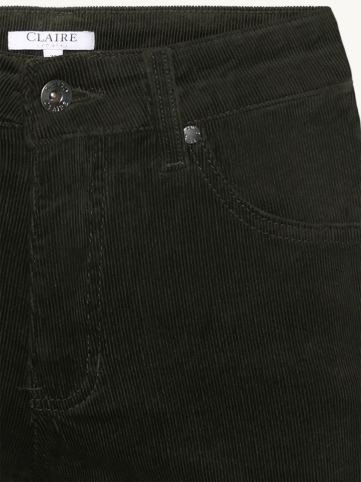 Manchesterbyxa Janice mörkgrön från...