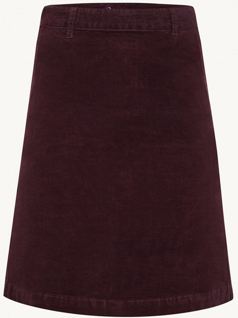 Sammetskjol vinröd från Claire