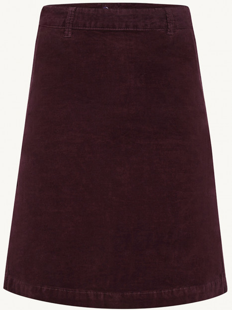 Sammetskjol vinröd från Claire