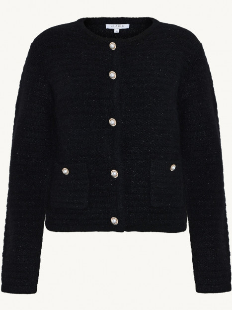 Kofta pärlknappar svart från Claire