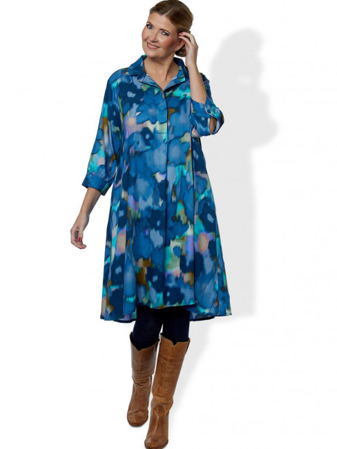 Viskosklänning DuAnne blå från du Milde