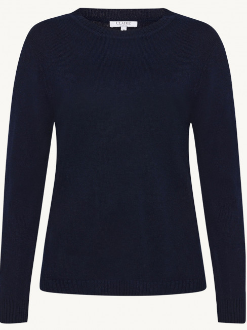 Ulltröja klassisk marin från Claire