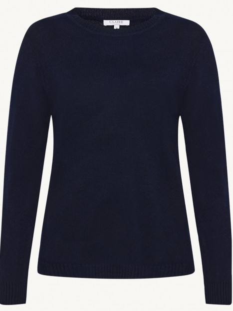 Ulltröja klassisk marin från Claire