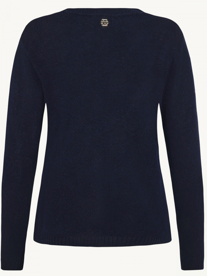 Ulltröja klassisk marin från Claire