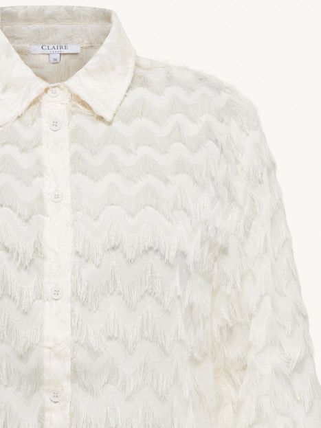 Blus fransar cremevit från Claire