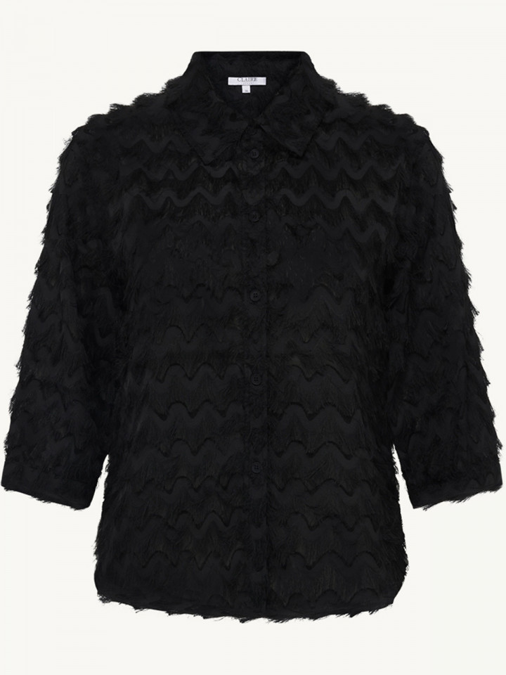 Blus fransar svart från Claire