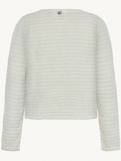 Kofta pärlknappar vit från Claire