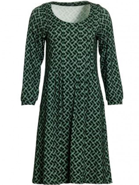 Trikåklänning Etiris grön från du Milde