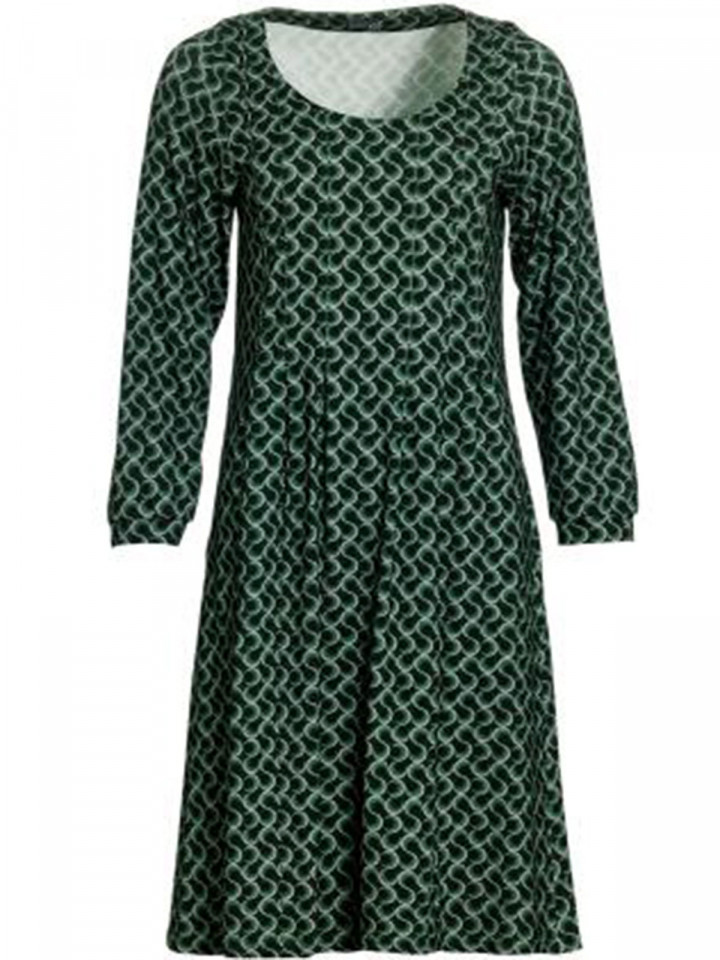 Trikåklänning Etiris grön från du Milde