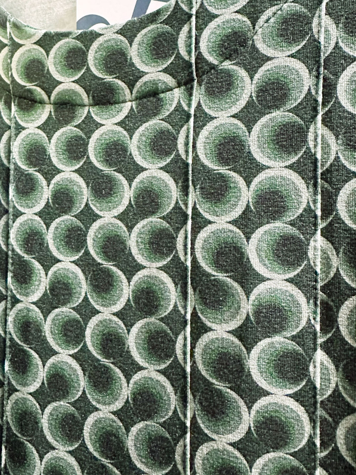 Trikåklänning Etiris grön från du Milde