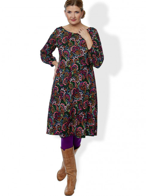 Trikåklänning DuCaroline multi/svart från du Milde