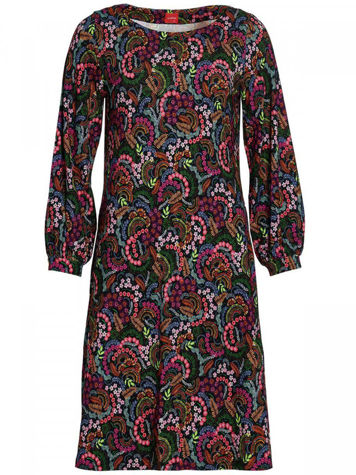 Trikåklänning DuCaroline multi/svart...