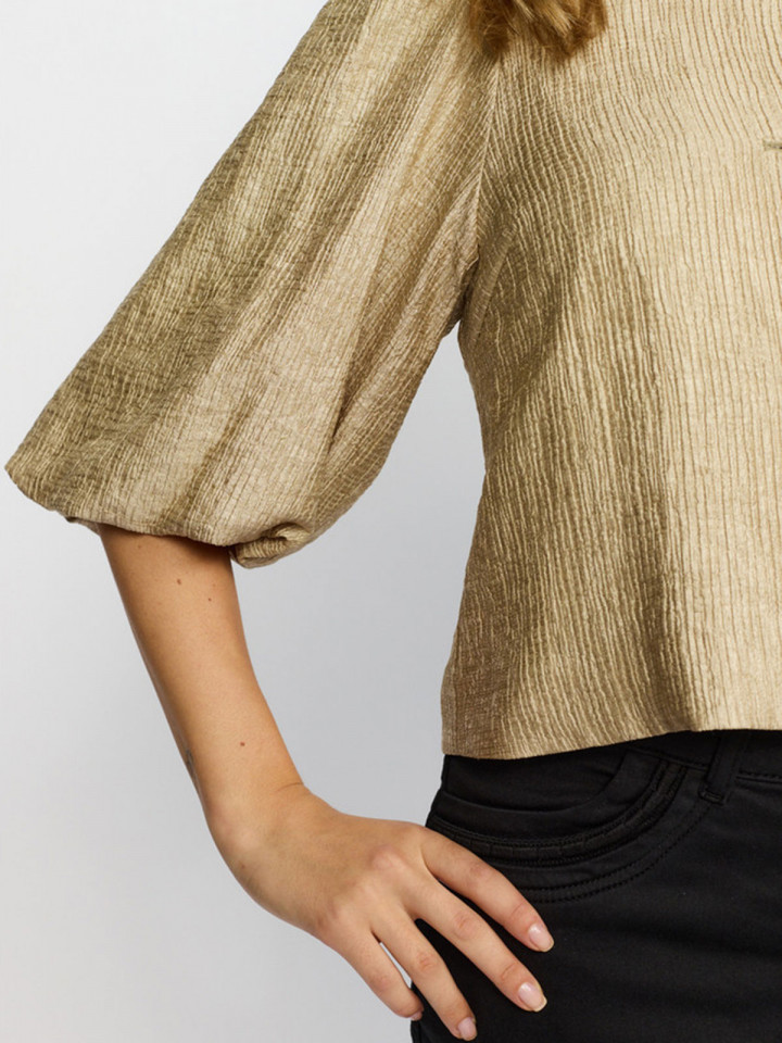 Krinklad festjacka Mille guld från 2-BIZ