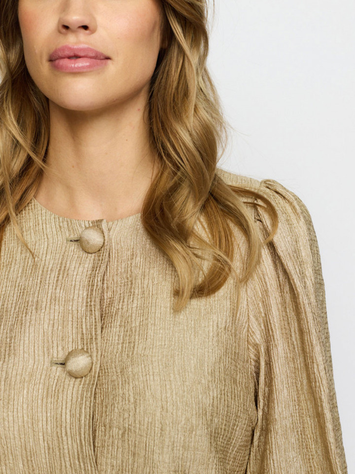 Krinklad festjacka Mille guld från 2-BIZ