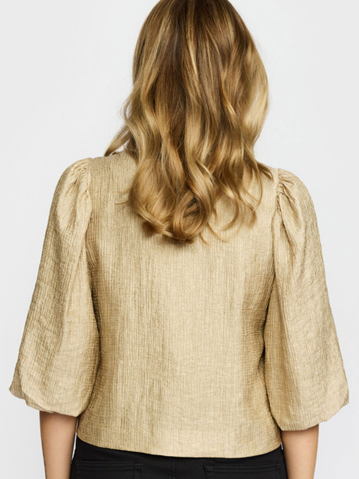 Krinklad festjacka Mille guld från 2-BIZ