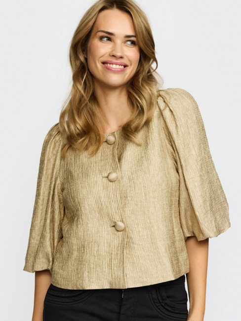 Krinklad festjacka Mille guld från 2-BIZ