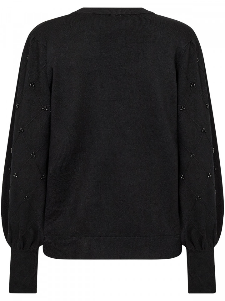 Finstickad tröja Dollie svarta pärlor...