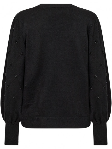Finstickad tröja Dollie svarta pärlor från Soya Concept