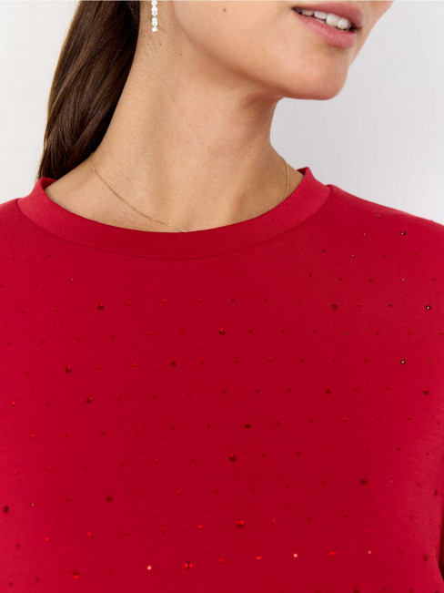 Tröja med stenar röd Banu från SoyaConcept 2