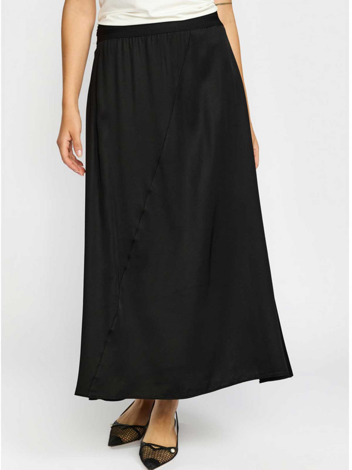 Satinkjol Carla svart från 2-BIZ