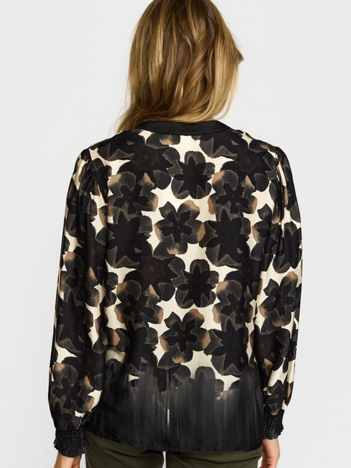 Satinblus Sole svart från 2-BIZ