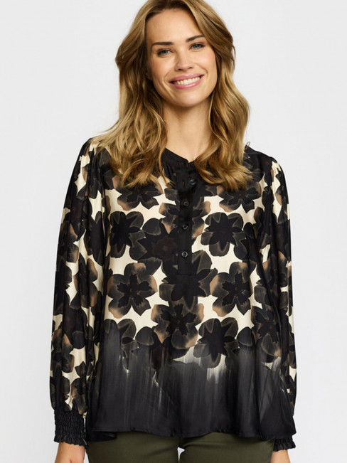 Satinblus Sole svart från 2-BIZ 2