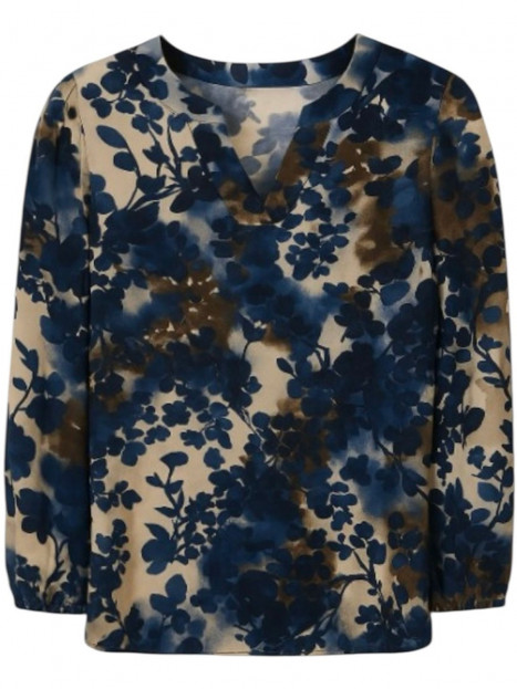 Viskosblus Suna blå från 2-BIZ