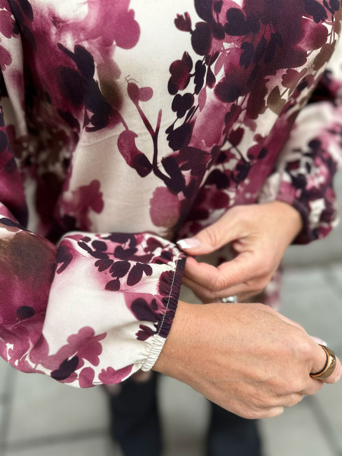 Viskosblus Suna vinröd från 2-BIZ 2