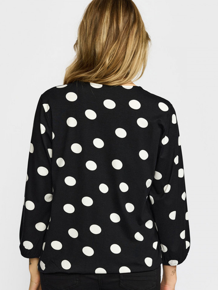 Topp Tandy svart-vit dot från 2-biz