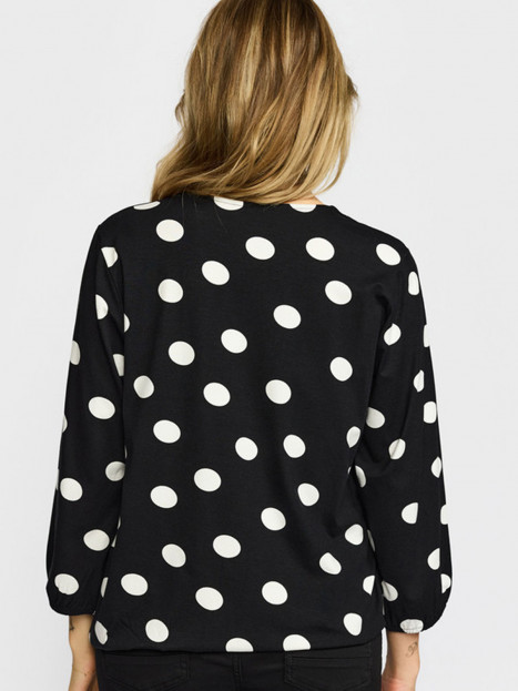 Topp Tandy svart-vit dot från 2-biz