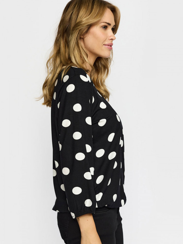 Topp Tandy svart-vit dot från 2-biz