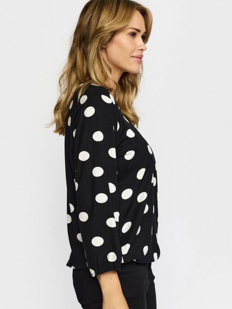 Topp Tandy svart-vit dot från 2-biz