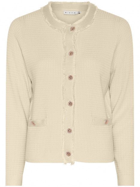 Finstickad "Chanel"-kofta creme från Micha