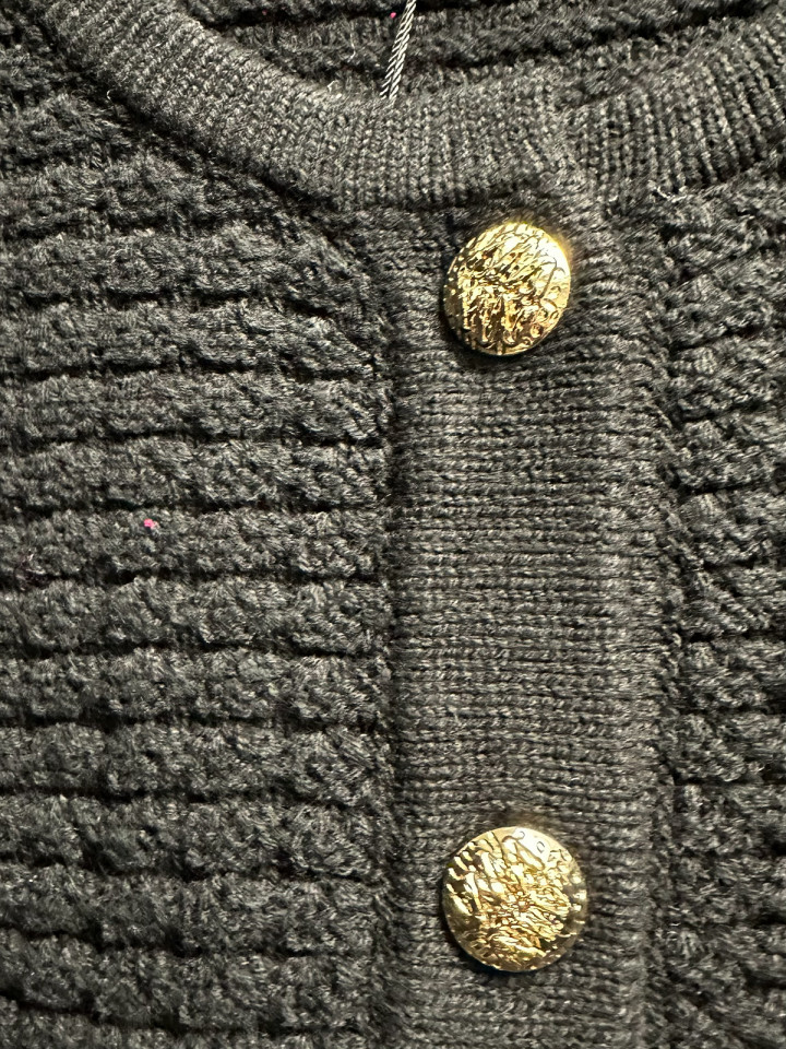 Bomullskofta svart från Micha