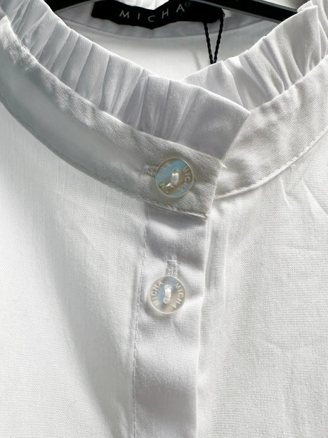 Lös krage med volangkant vit från Micha