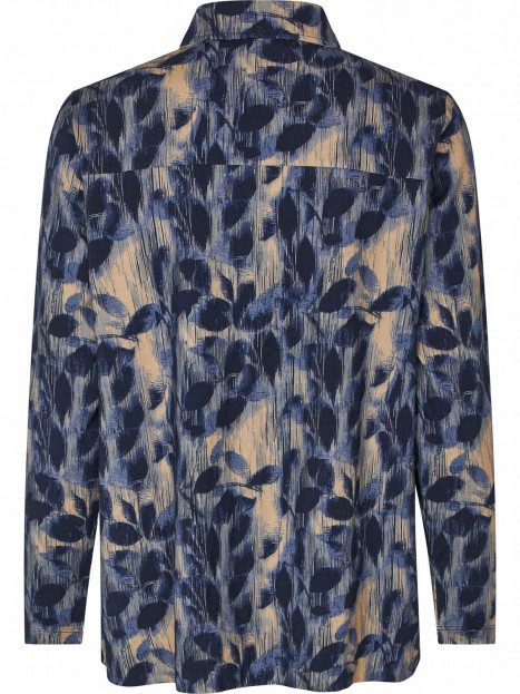 Trikåblus Isarah blå/grå från Masai