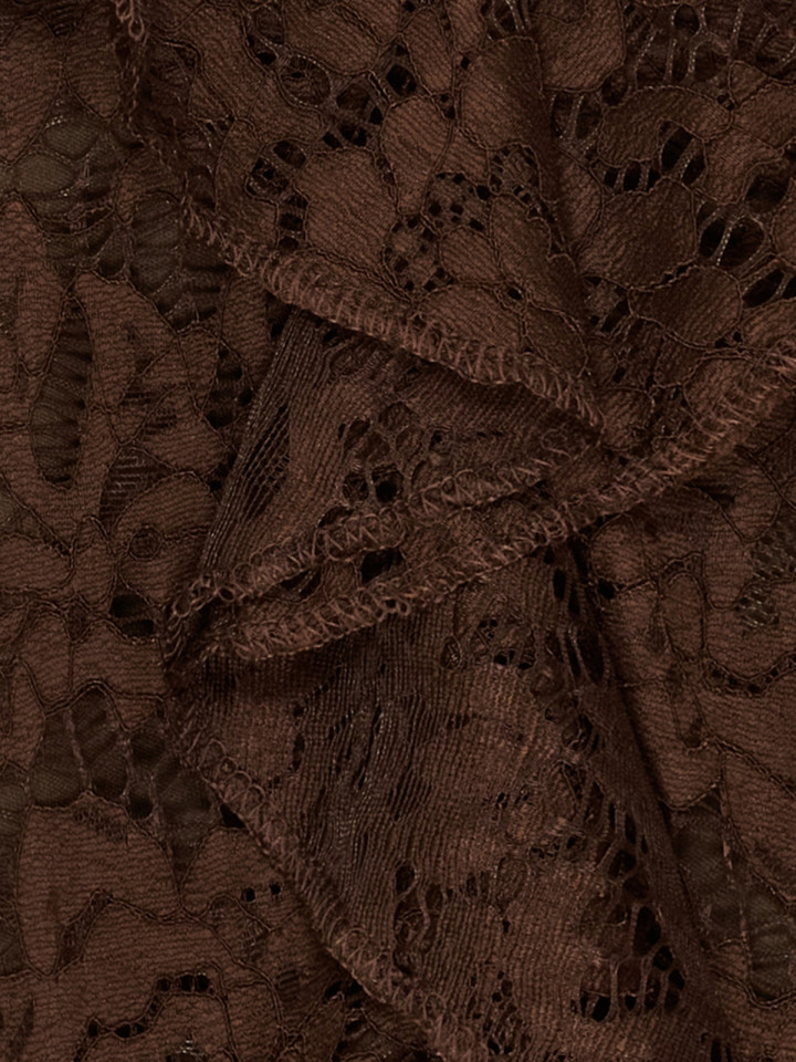 Spetsblus volang brun från Marta du...