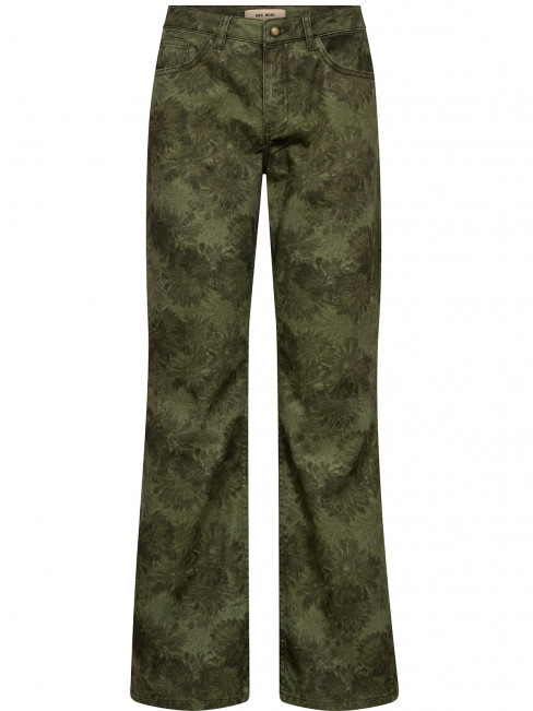 Jeans Marlena grön print från Mos Mosh
