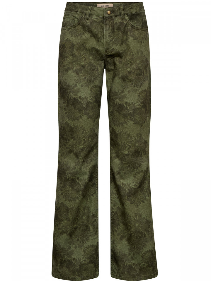 Jeans Marlena grön print från Mos Mosh