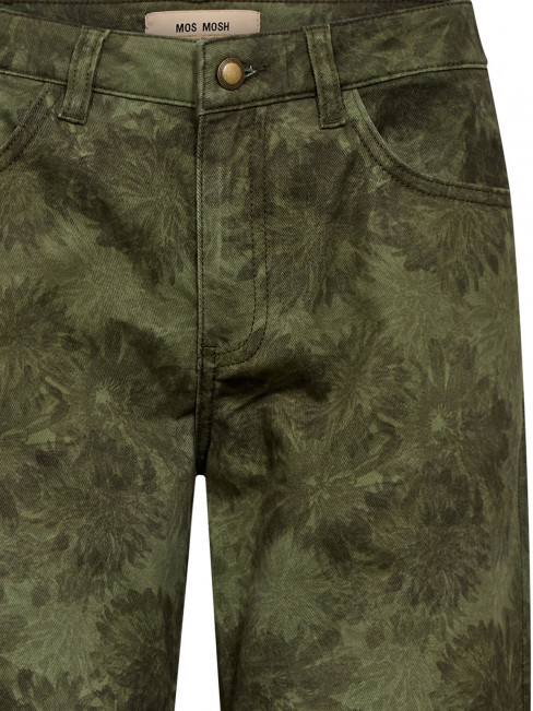 Jeans Marlena grön print från Mos Mosh 2