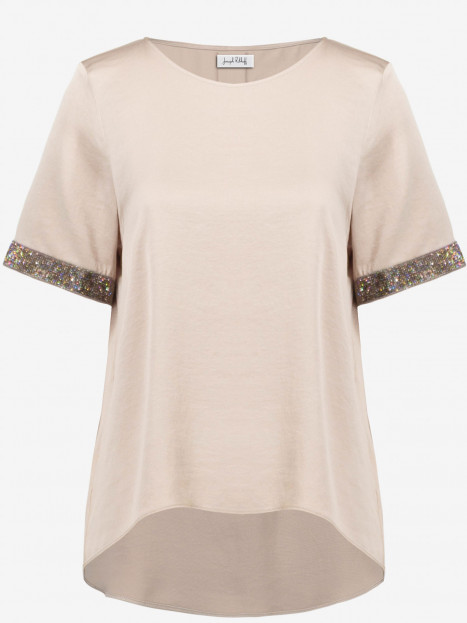 Satintopp sand + glitter från Joseph Ribkoff