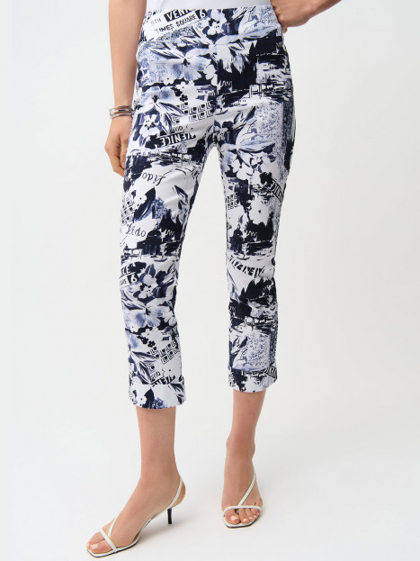 Byxa 7/8 del marin/vit från Joseph Ribkoff